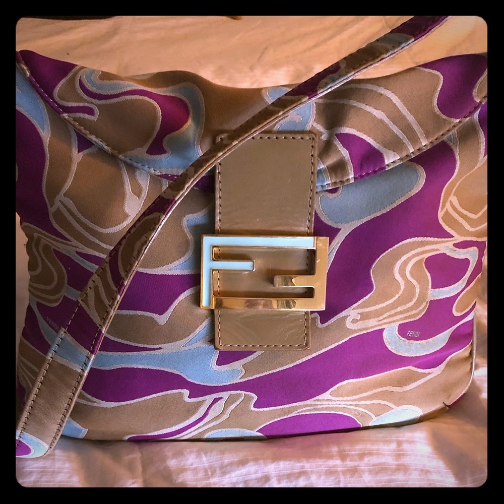 Fendi Limited Edition Silk Baguette